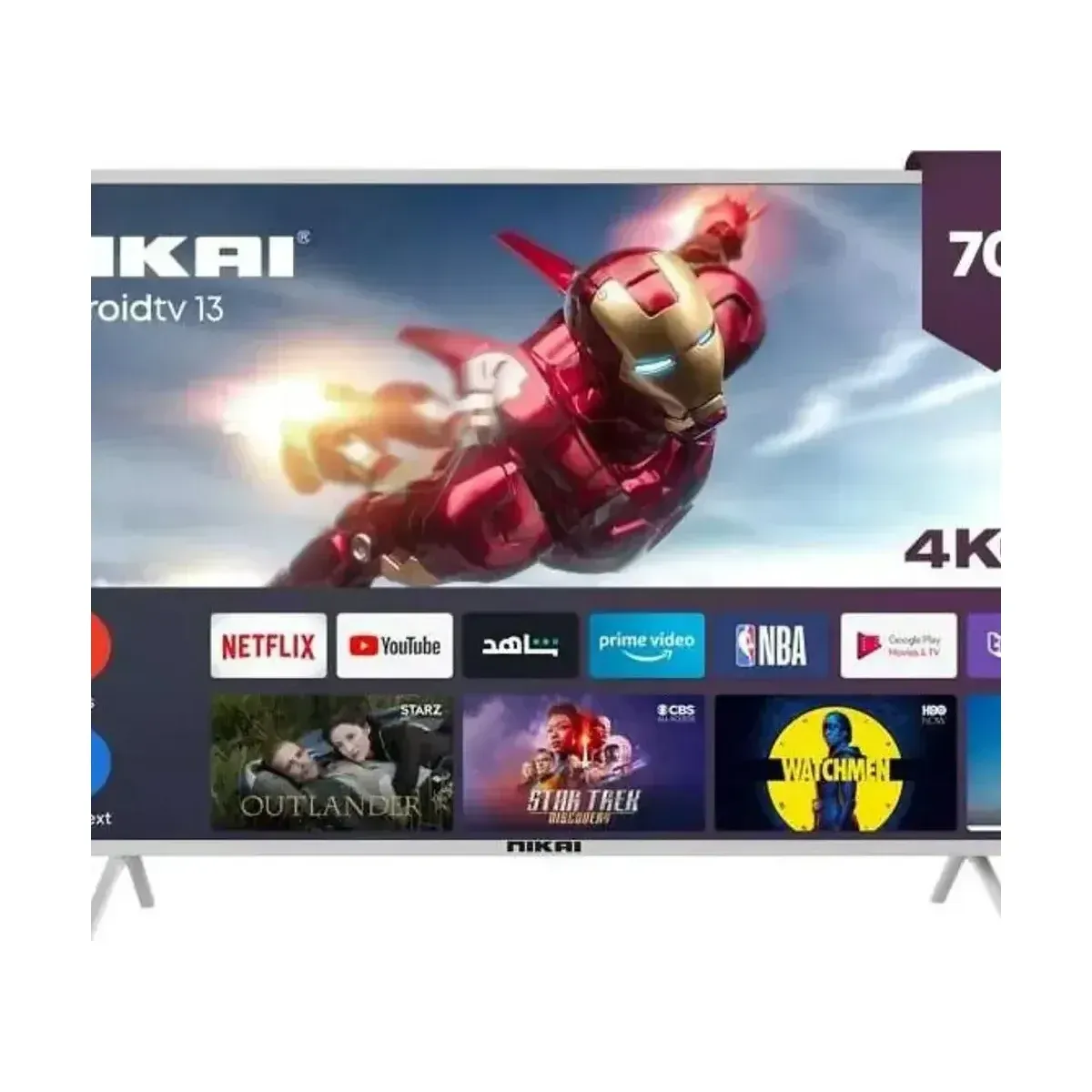 Nikai Smart Television (70", 4K UHD, Android TV 13)